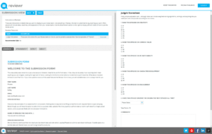 Submission Management Software Judging Page