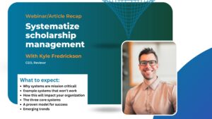 Systematizing Scholarship Management